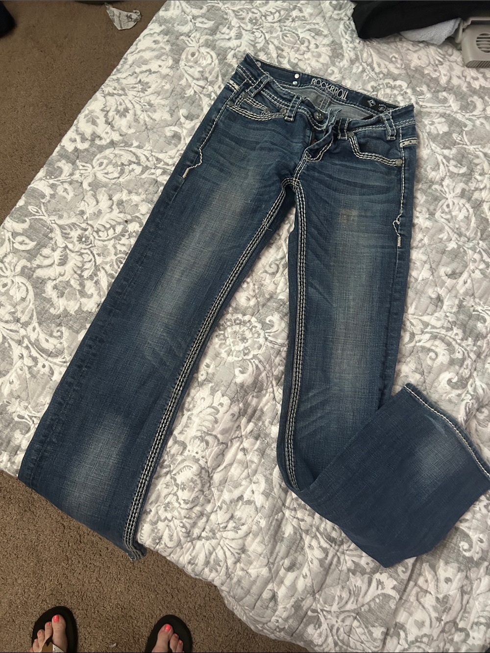 ROCK & ROLL Women's Blue Jeans - Classic Bootcut